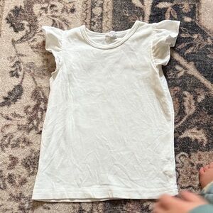 Jamie Kay Cream Flutter Sleeve Tee